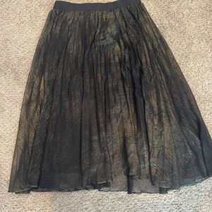 WHBM metallic skirt